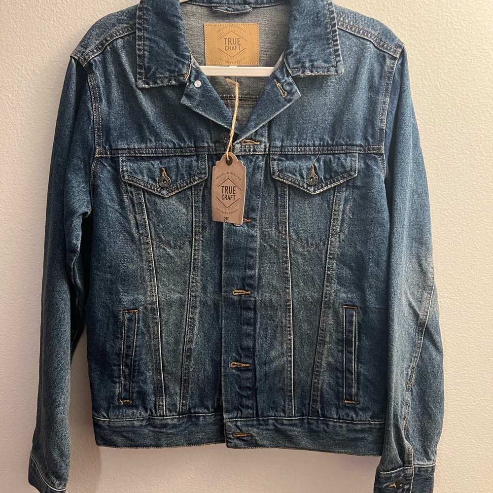 True Craft Blue Denim Jean Jacket NWT